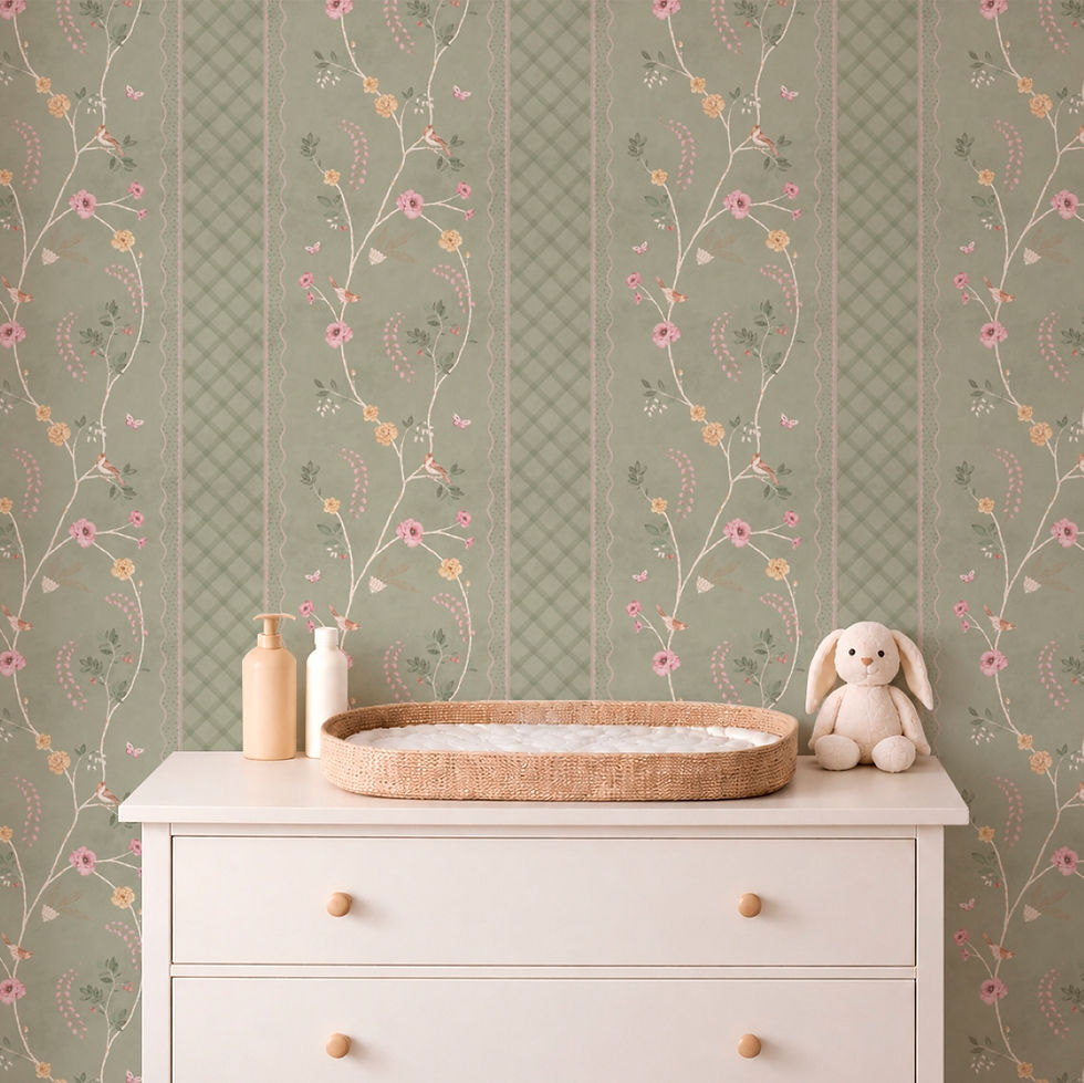 Papel de Parede Eleganza Verde - PAPCAA496