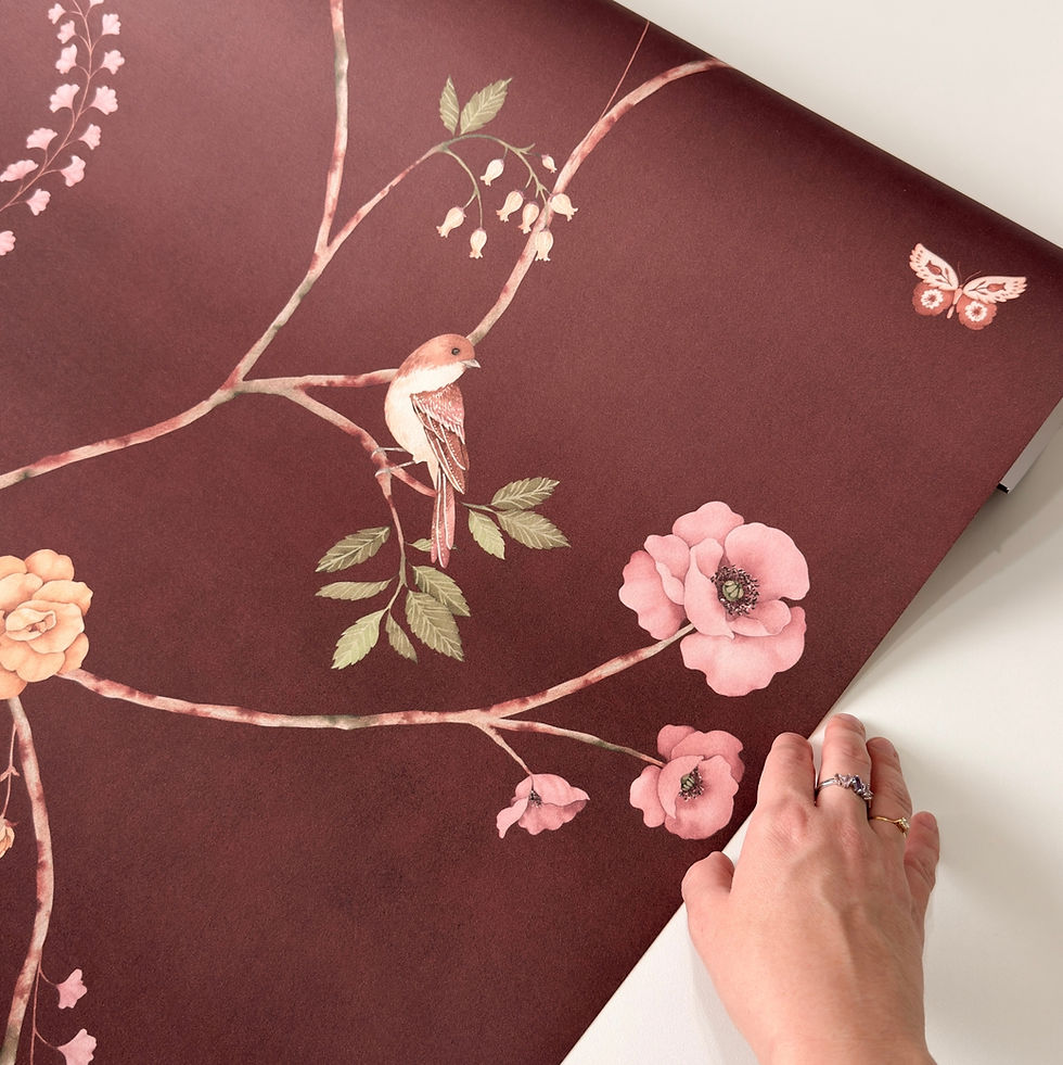 Papel de Parede Fiori Pimenta Rosa - PAPCAA600M