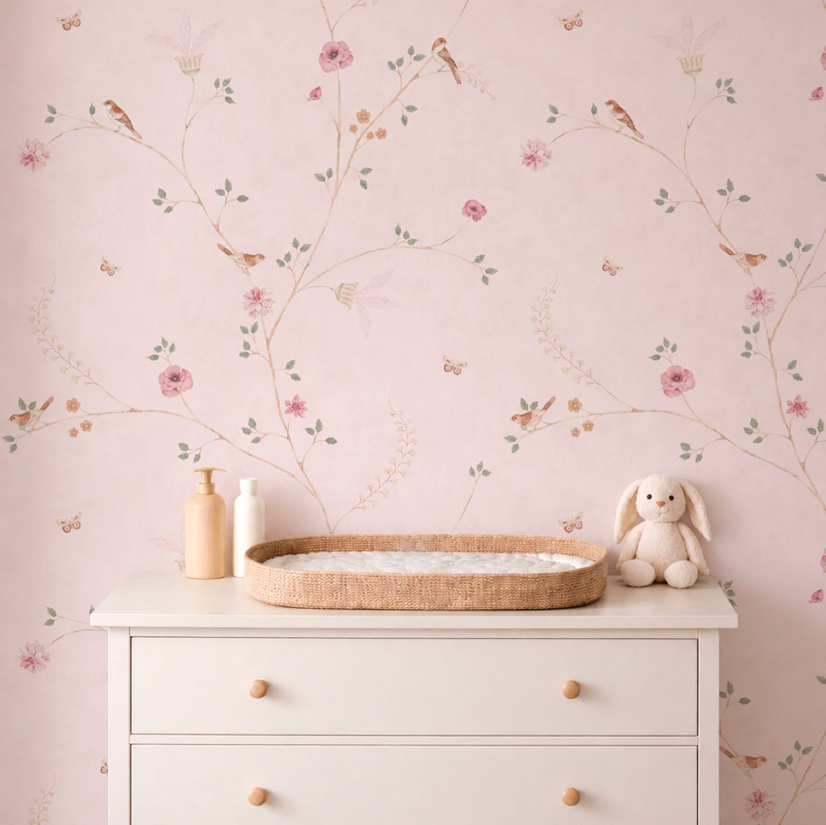Papel de Parede Vita Rosa - PAPCAA510M