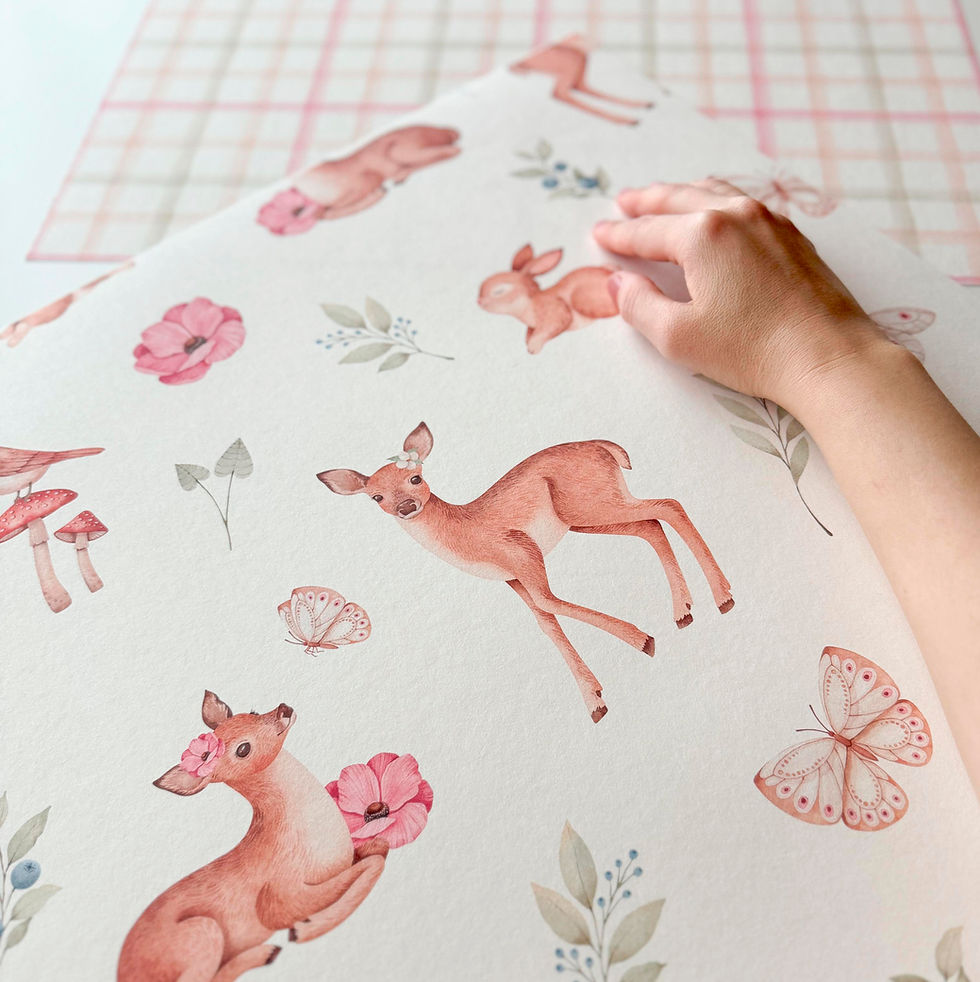 Miniatura: Papel de Parede Bosque Menina - PAPCAA03