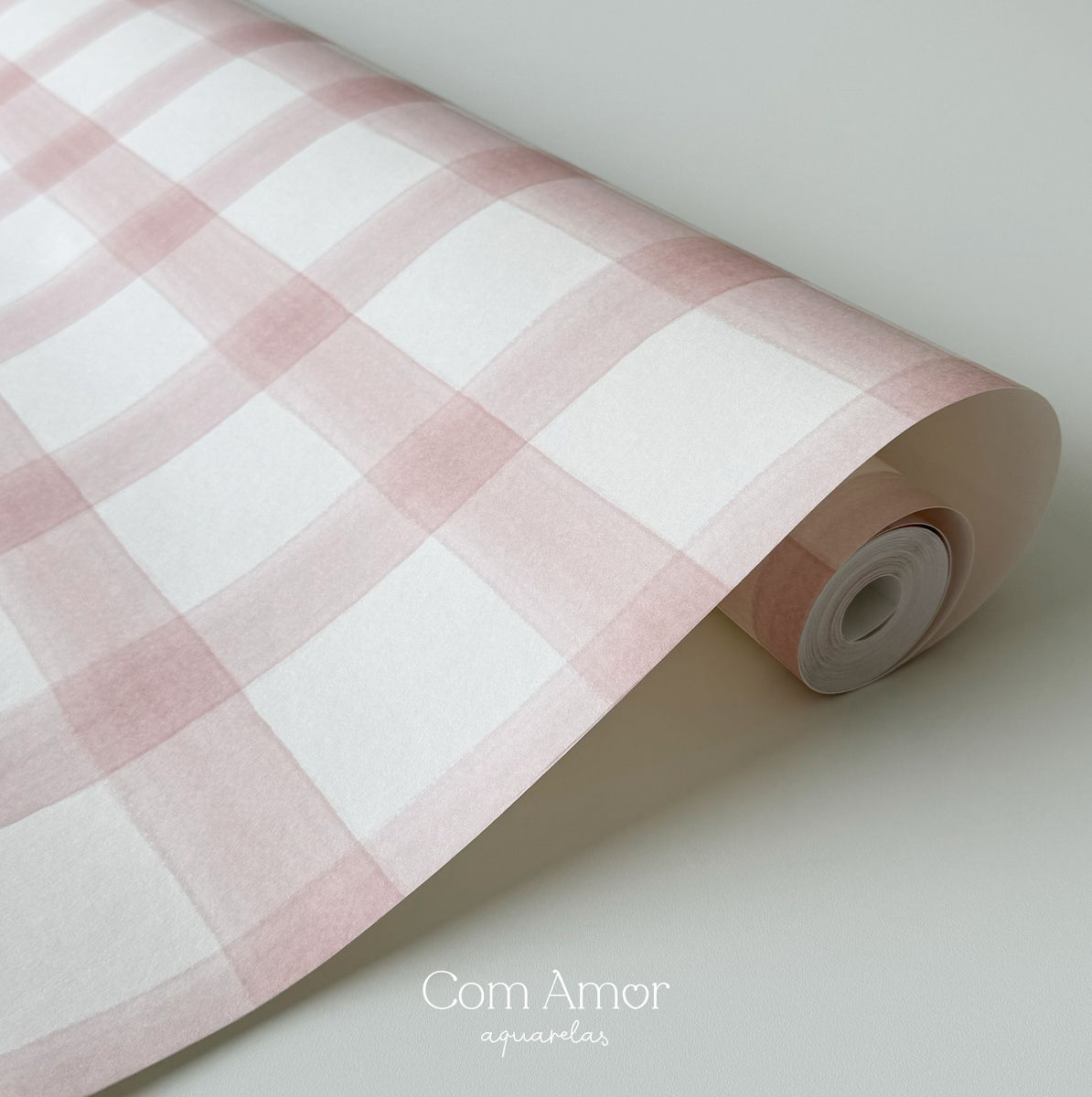 Pink Tea Checkered Wallpaper - PAPCAA60