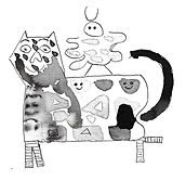 "Guy et les chats", encre sur papier 21 x 29,5 cm 2024 2.jpg