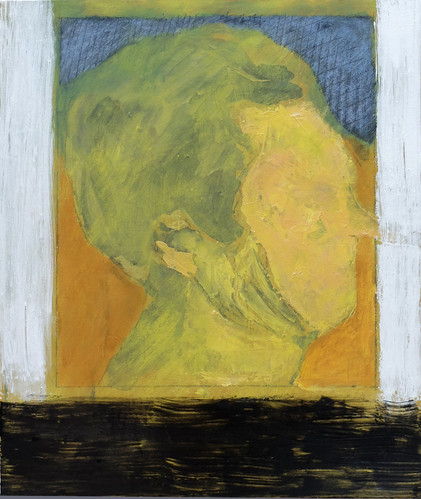 Dessin No.3, 2018, Pastel, glue, pigments et silicone on canvas, 54 x 65cm.