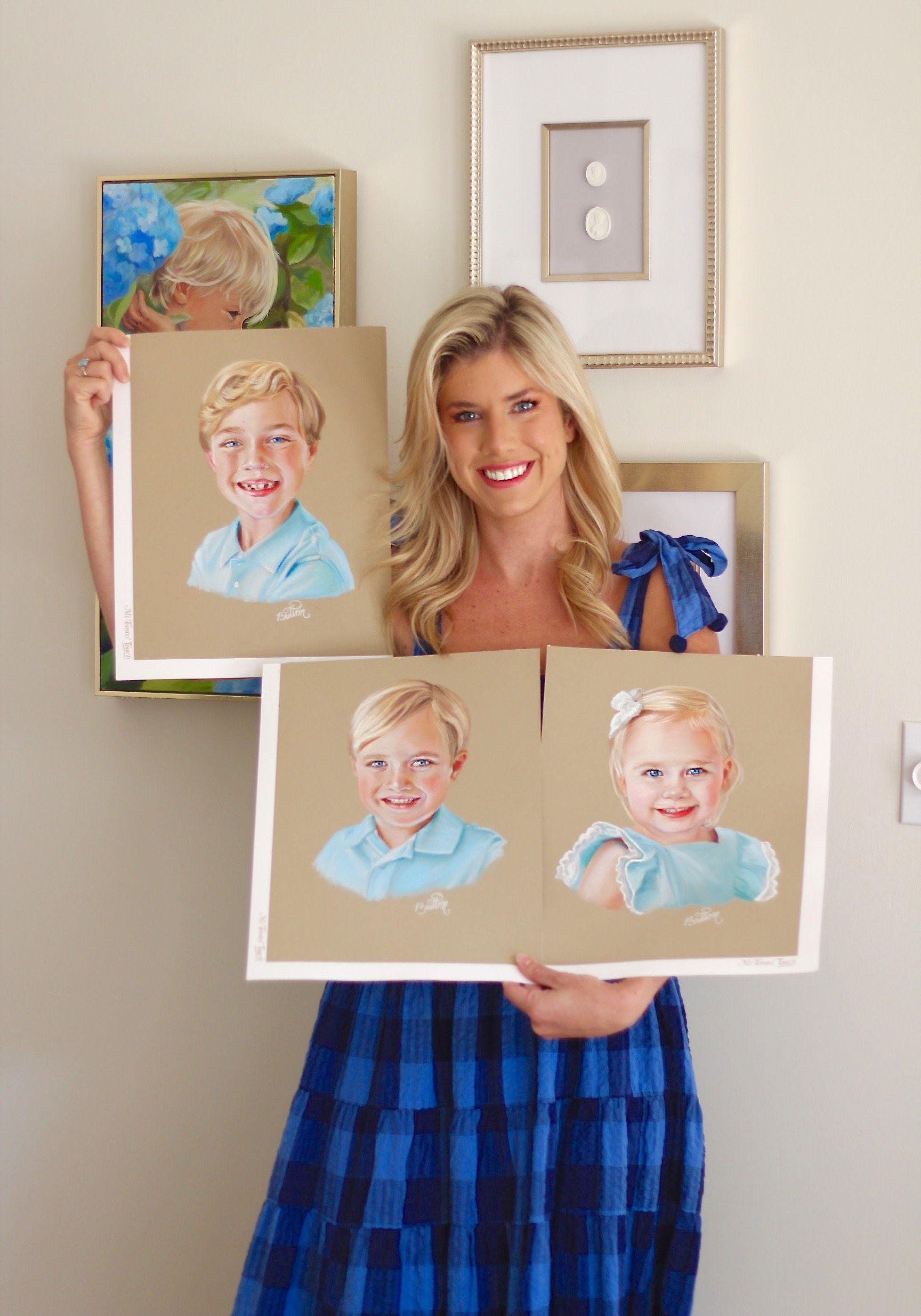 Pastel Portrait of Child - DEPOSIT