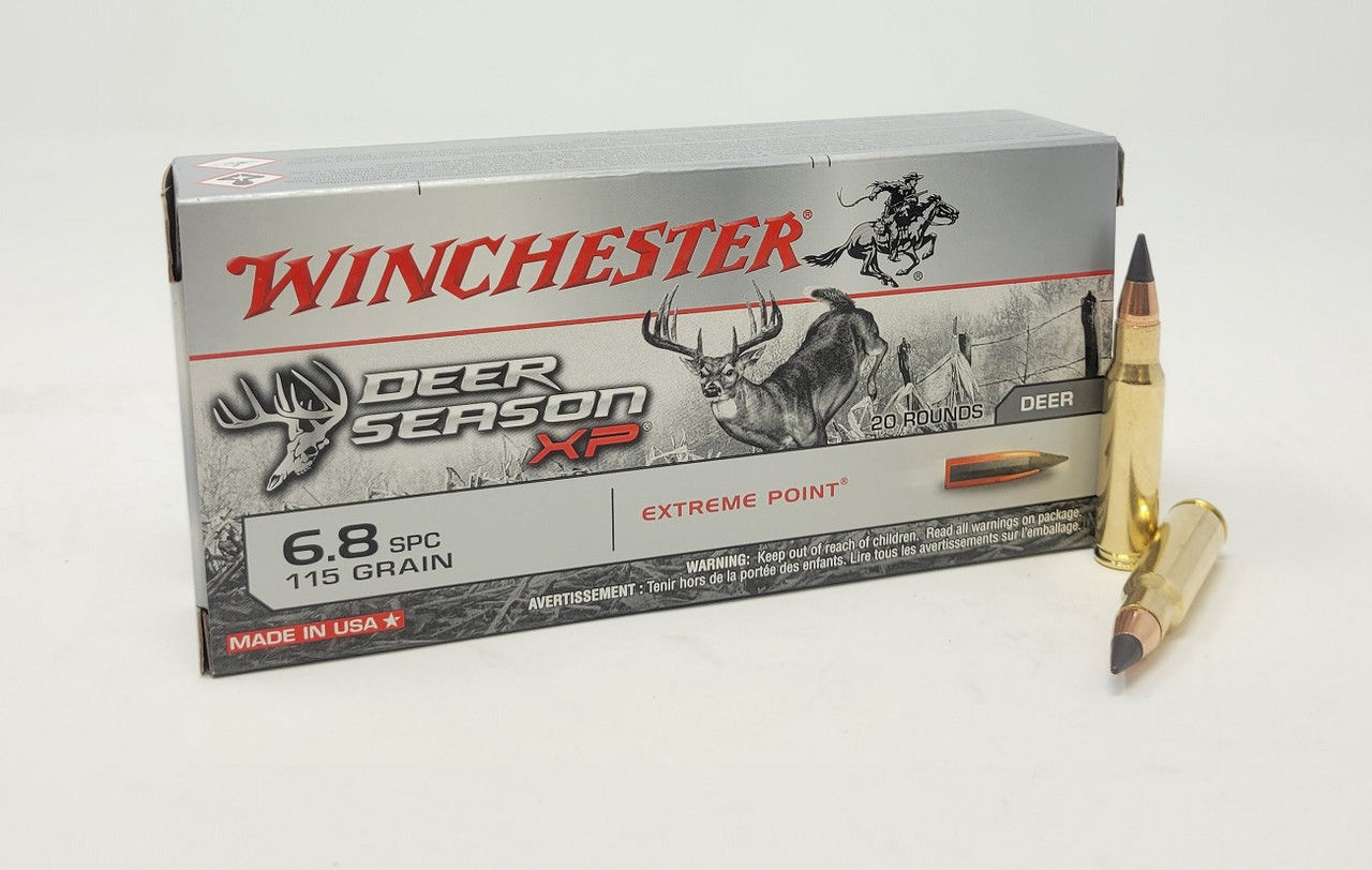 Winchester Deer Season 6.8mm SPC 115 Grain Extreme Point Bal