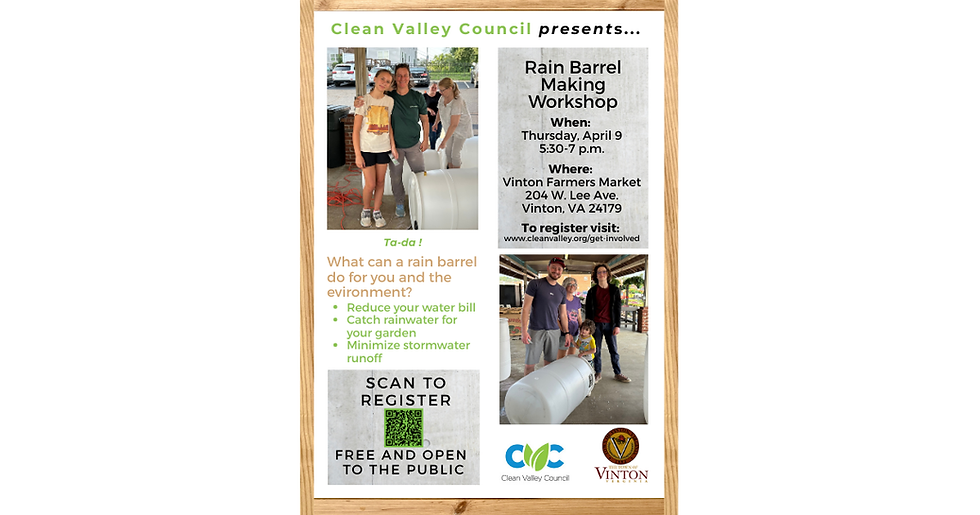 Rain Barrel Workshop at Vinton Farmers Market