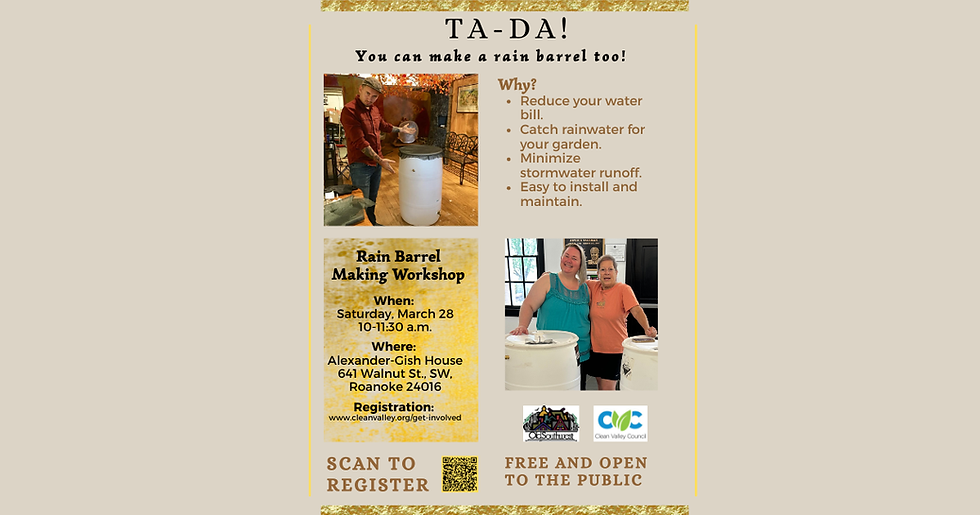Rain Barrel Workshop at Alexander-Gish House in Old Southwest
