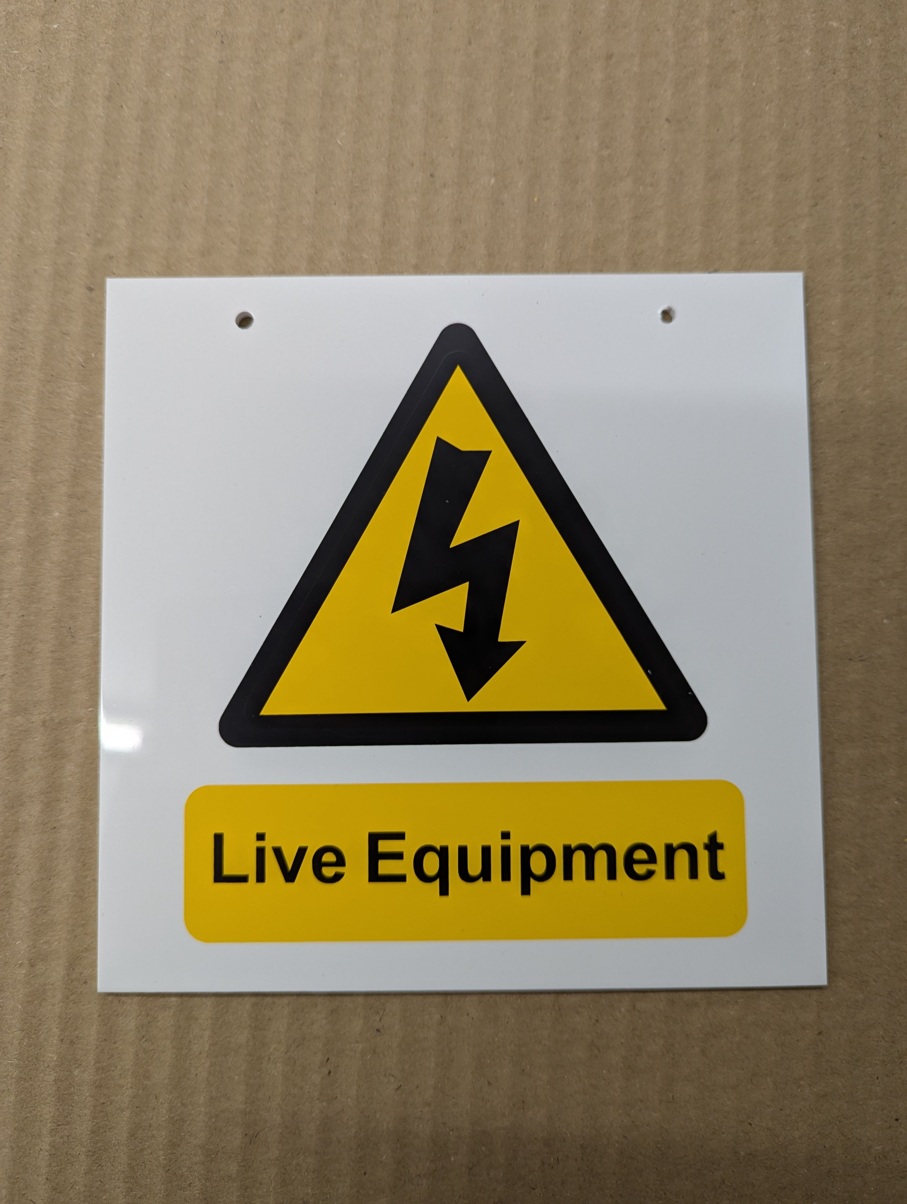 LIVE EQUIPMENT - SIGN
