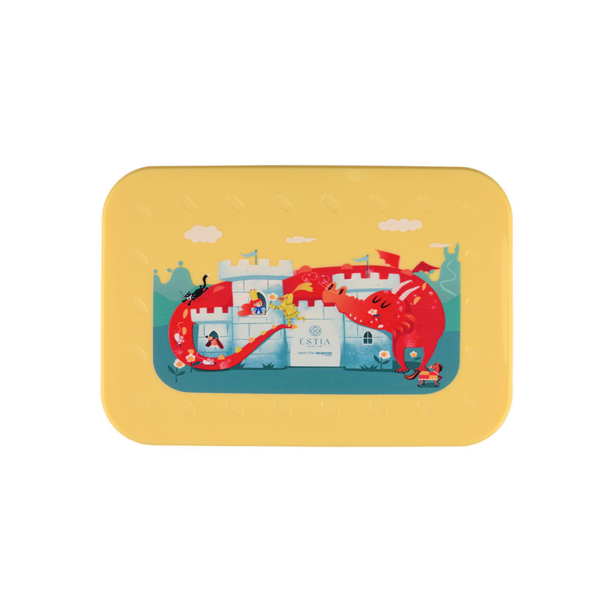 KIDS LUNCH BOX  900ml WITH 2 DETACHABLE COMPARTMENTS FORTRESS DRAGON