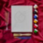 Wine themed painting kit