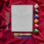 painting kit with painting supplies