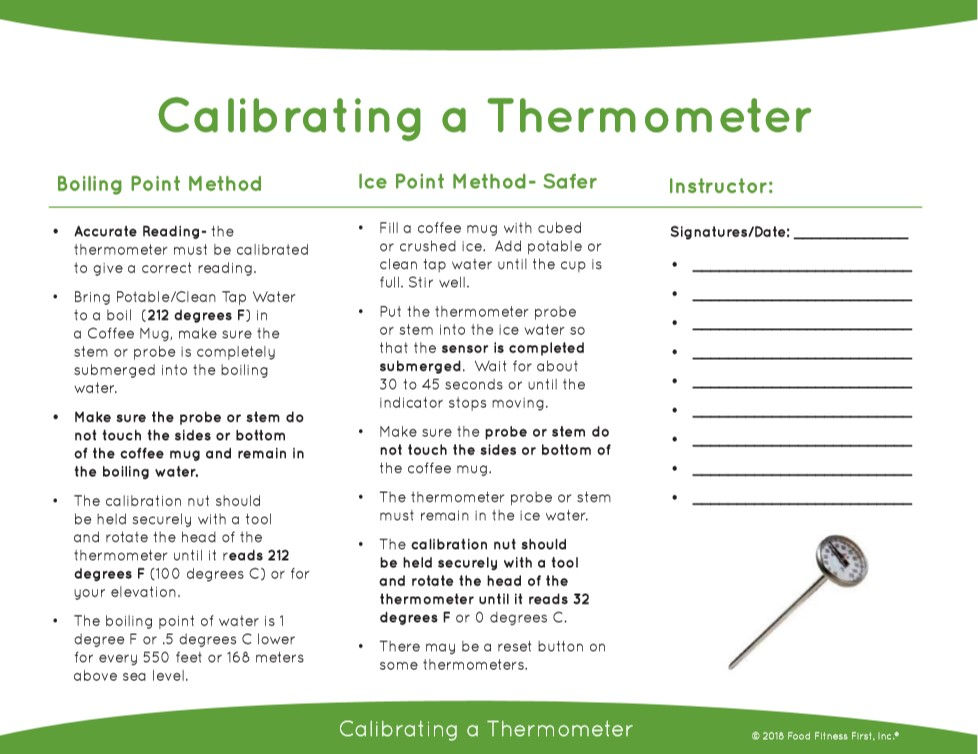 Calibrating a Thermometer