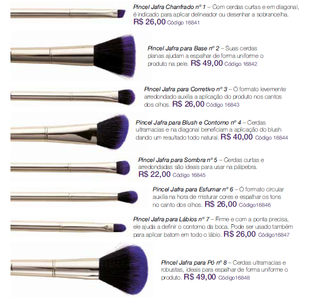 Miniatura: Pincéis para Maquiagem Jafra