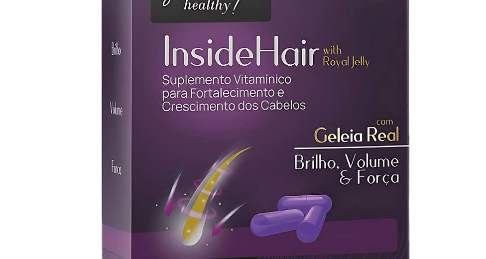 Foto da caica do suplemento capilar inside hair with royal jelly