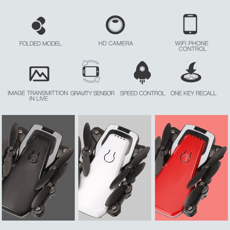 Miniatura: New Tecnologia 4K HD Aerial Mini Quadcopter One Key Take-Off Landing LF606