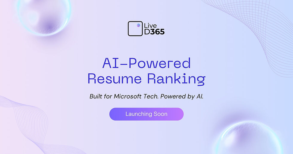 Rank AI by Live D365