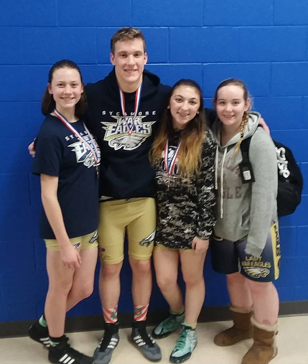 Bonnie Hudgins, Levi Stuck, Lilly Pendleton, and Jasmine Chandler