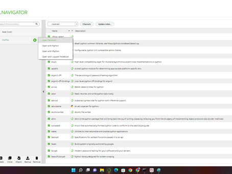How to Setup the TFLite Model analyser and Optimizer on your Conda Personal Environment.