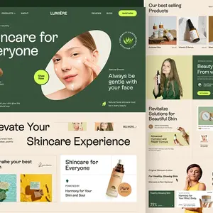 Lumière - Skincare Landing Page Website