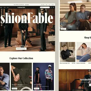 Fashion eCommerce Website – Clothing Store Landing Page