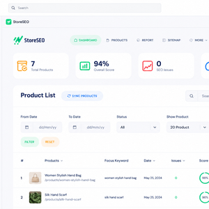 Shopify SEO Analytics Dashboard