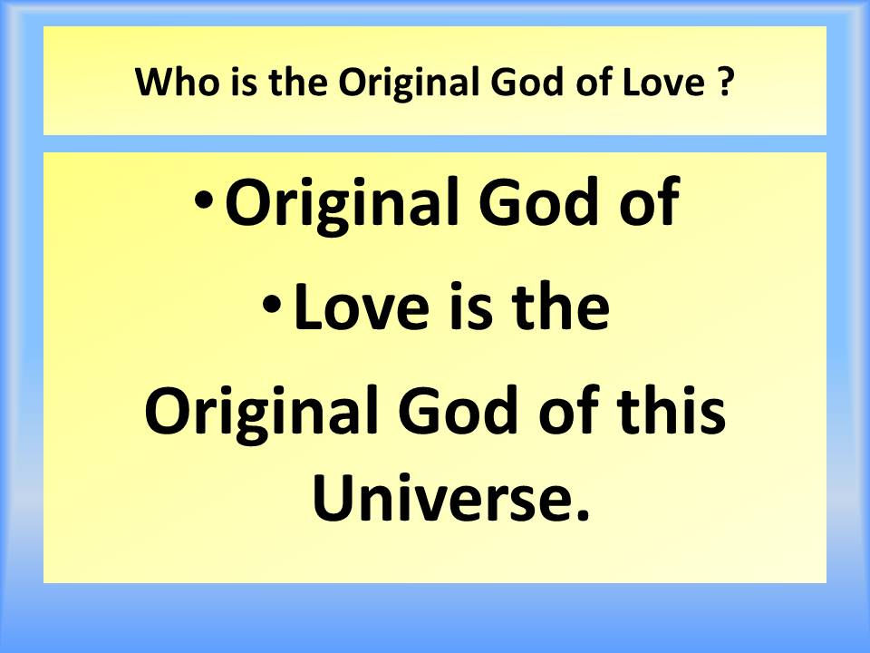 Qualia- Original God