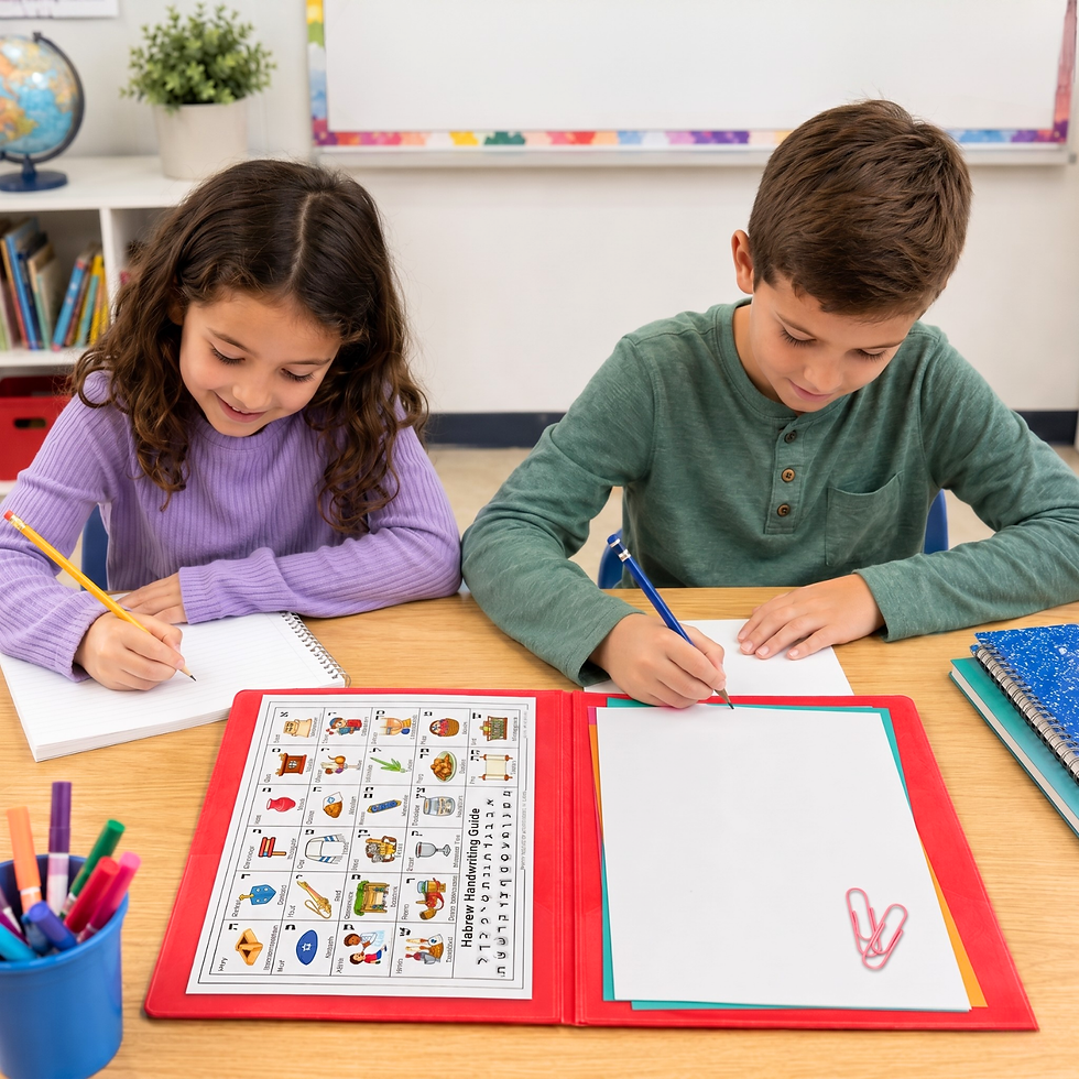 Thumbnail: Hebrew Alphabet Folder Insert