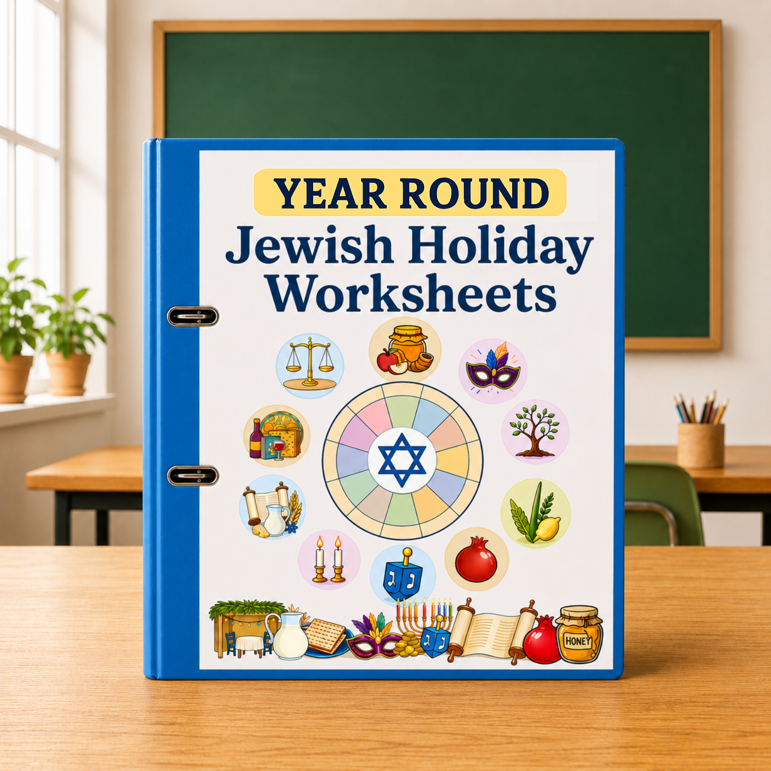 Year-Round Jewish Holiday Worksheets