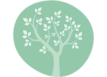 Oaks Family Counseling logo featuring a stylized tree with leaves.