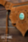 Thumbnail: Leather Festival Utility Belt - Hip Bag - Pocket Belt with CHRYSOCOLLA stone- Belt Bag - Hip Belt
