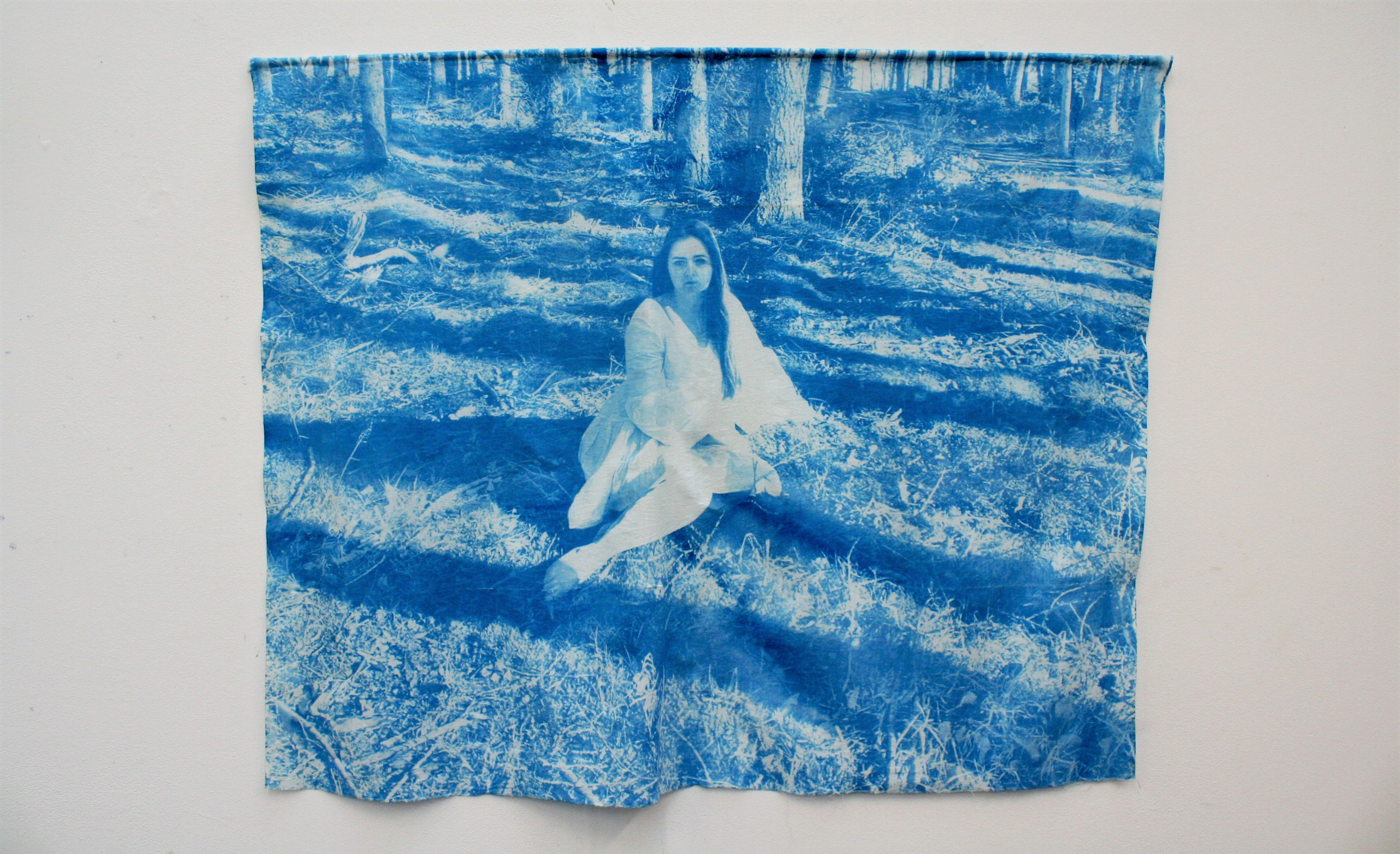 Cyanotype Fabric Panel