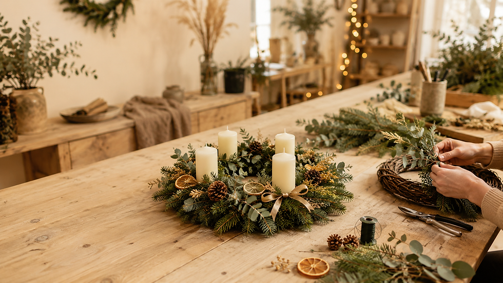 Adventskranz binden - Dein Advent. Dein Kranz. Deine kreative Auszeit