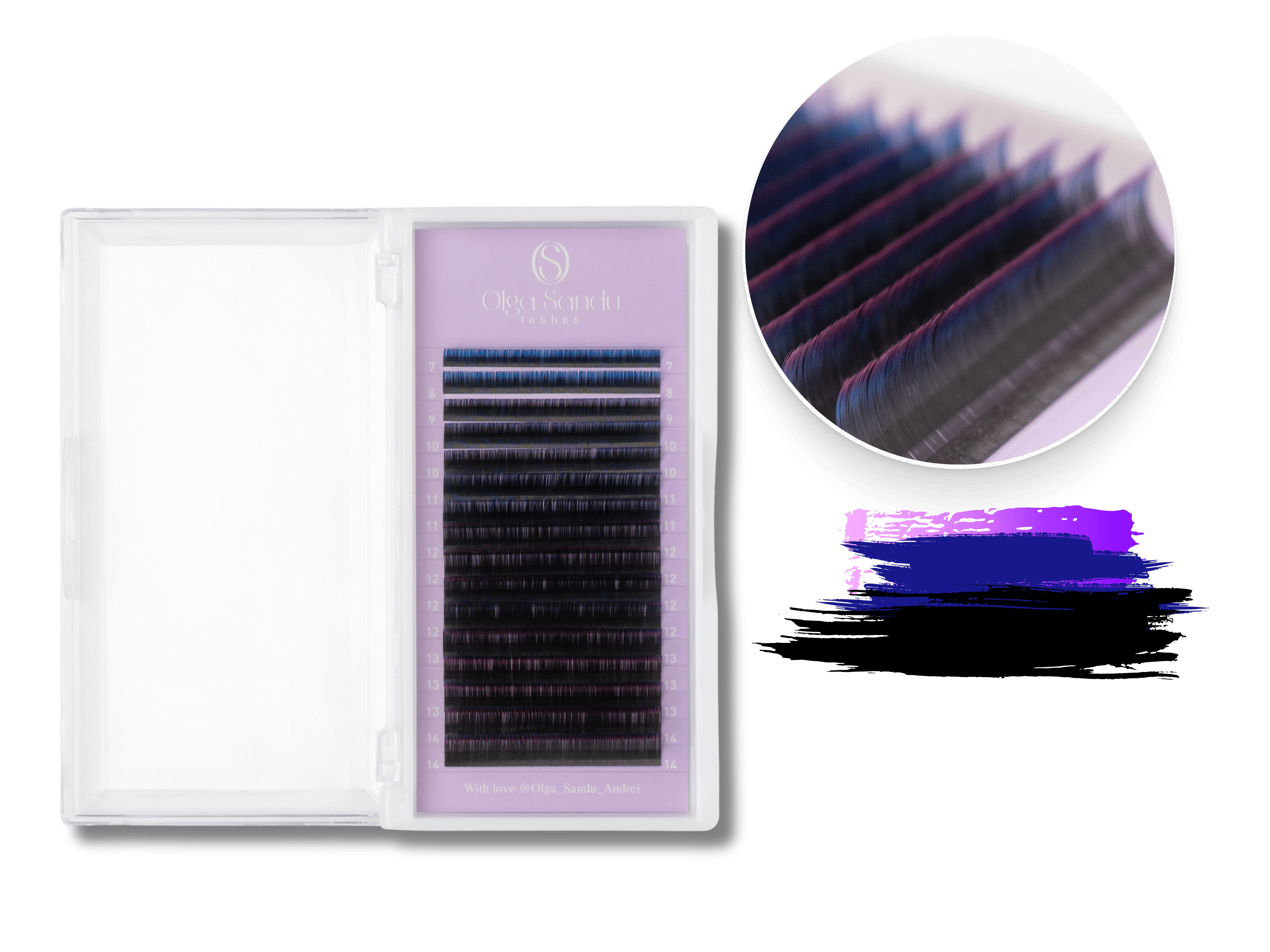 3 TONES (BLACK, BLUE, PURPLE)