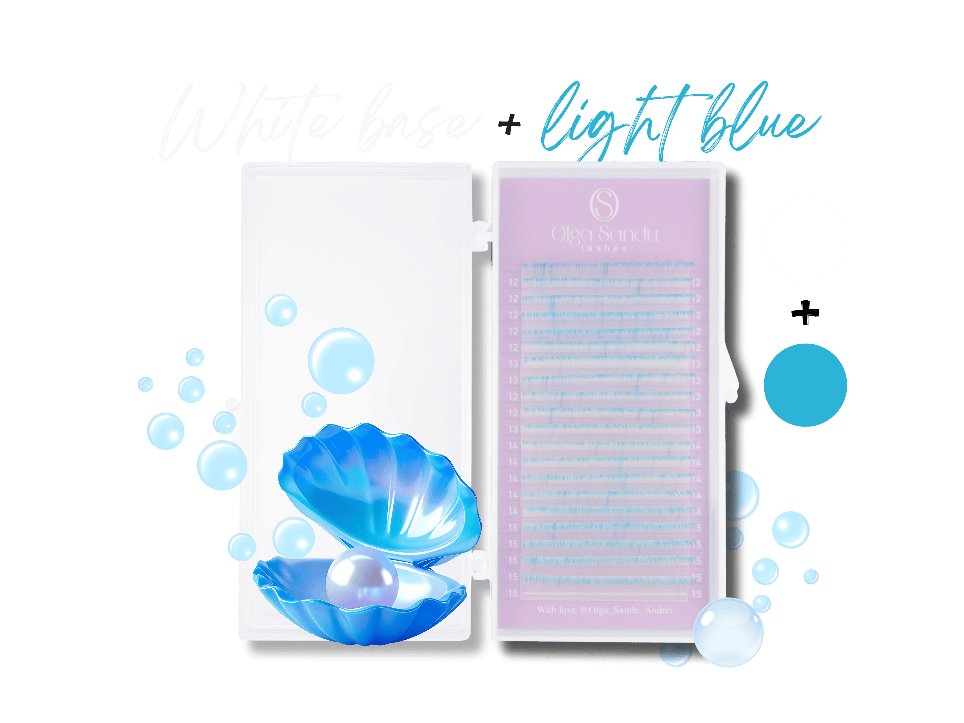 Ombre: Alb + Albastru deschis (399 lei)