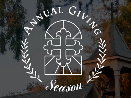 Letter from the Rector: ANNUAL GIVING SEASON IS UPON US