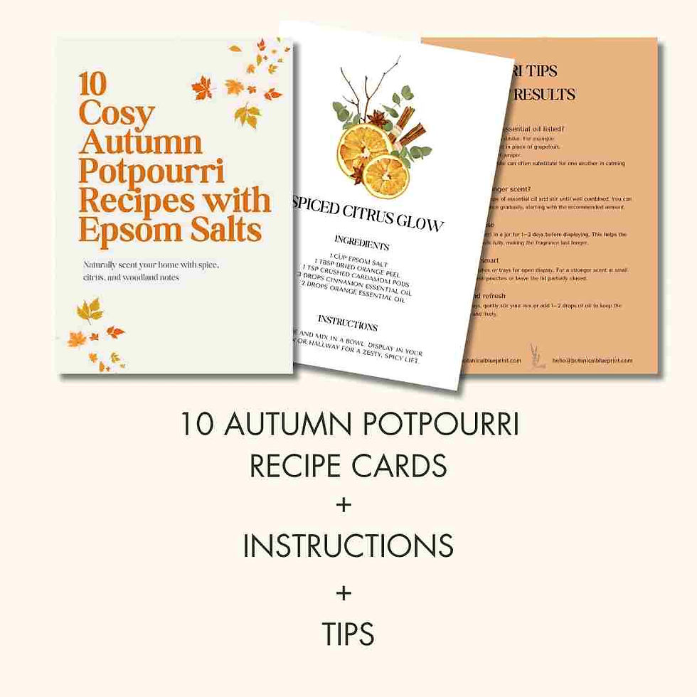 10 Cosy Autumn Potpourri Recipes with Epsom Salt - Digital Downloads