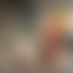 modern white and cream minimal living room with clean concrete floor, a with a hanging tapistry with abstract colourful shapes, texture and bright colours