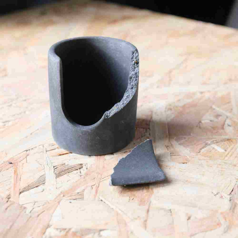 Concrete Kintsugi Pot