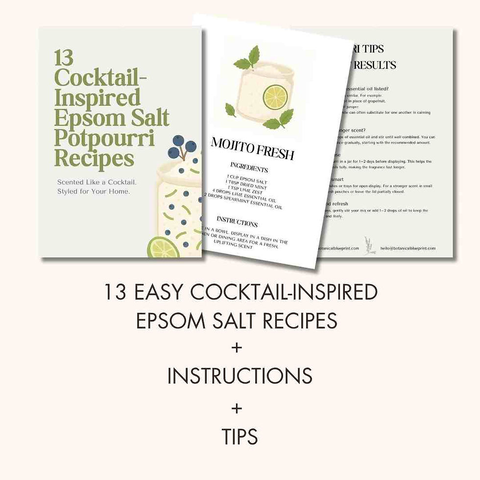 13 Cocktail-Inspired Epsom Salt Potpourri Recipes Cards