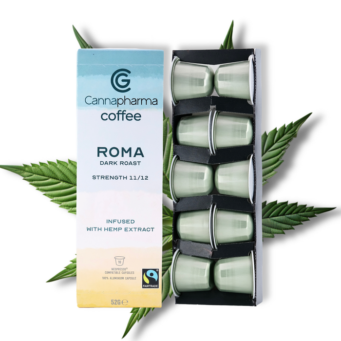 Cannapharma Coffee Infused with Cold-Pressed Hemp, Hemp Coffee, CBD, Cannabidiol, Organic Coffee, All Natural