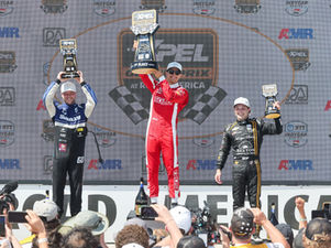 Felix Rosenqvist tillbaka på pallen i IndyCar – tvåa på Road America