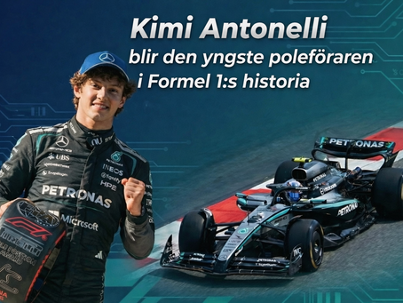 Antonelli skriver Formel 1 historia