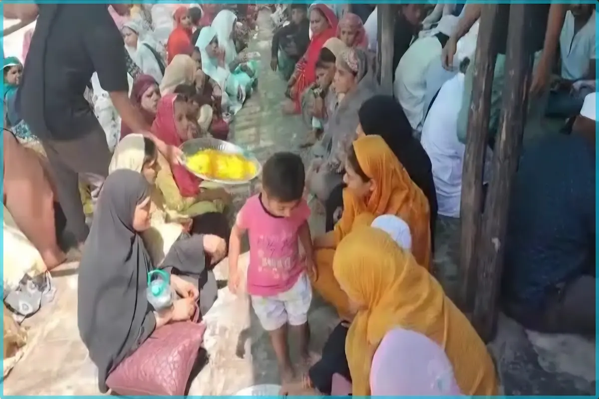 Faithful devotees offering prayers at Ajmer Sharif Dargah Milad day