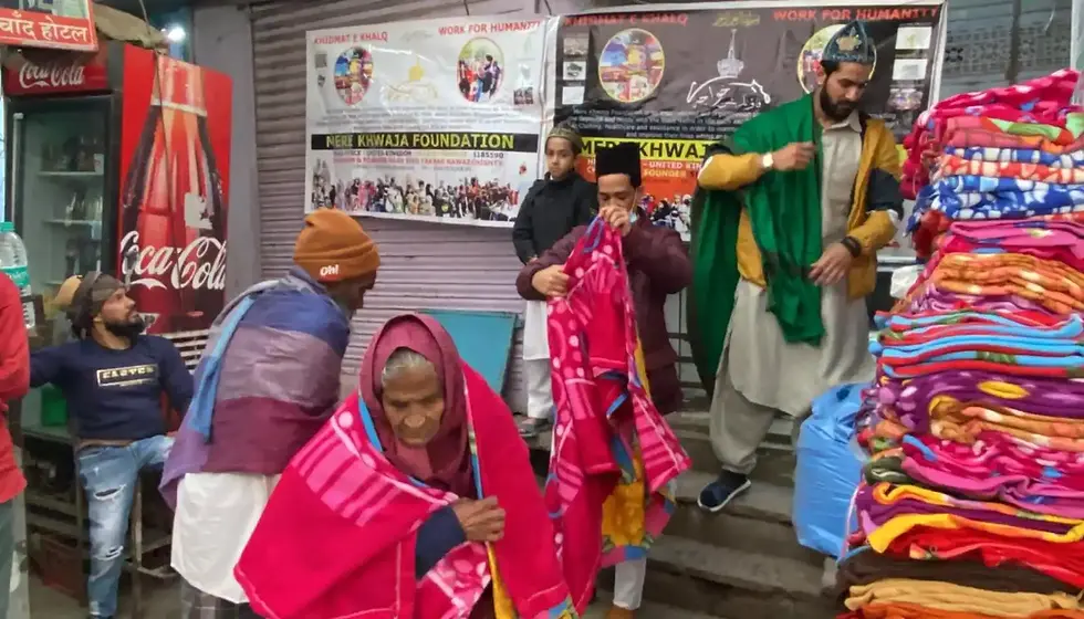 Charity support event serving local communities in Ajmer.