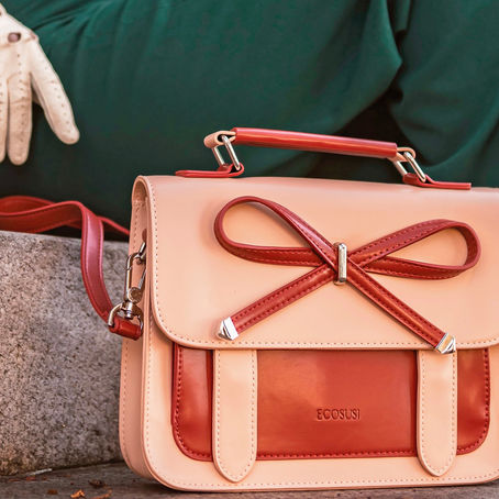 Ecosusi Vintage Bow Satchel Purse
