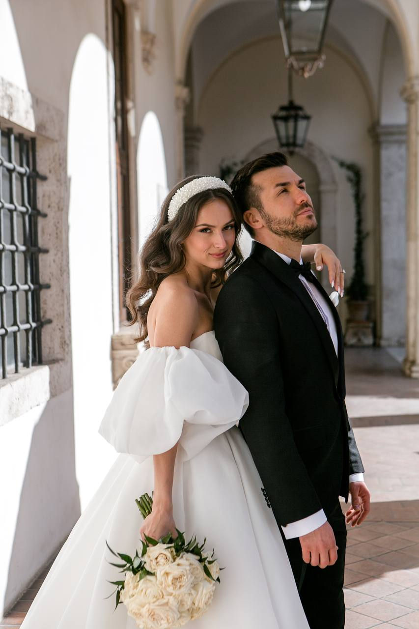 Фотосессия жениха и невесты в Тиволи на вилле Д' эсте