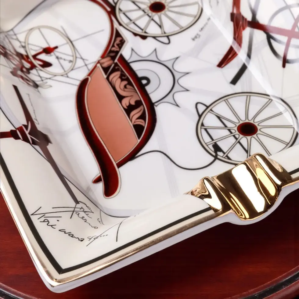 Thumbnail: Luxury Ceramic Cigar Ashtray Artistic Ashtray