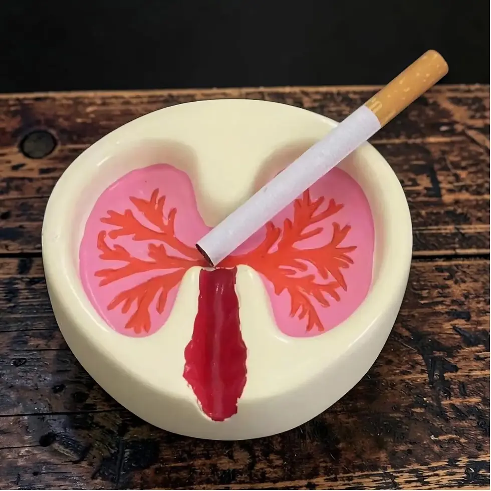 Thumbnail: Anatomical Lung Ashtray Unique Resin Ashtray