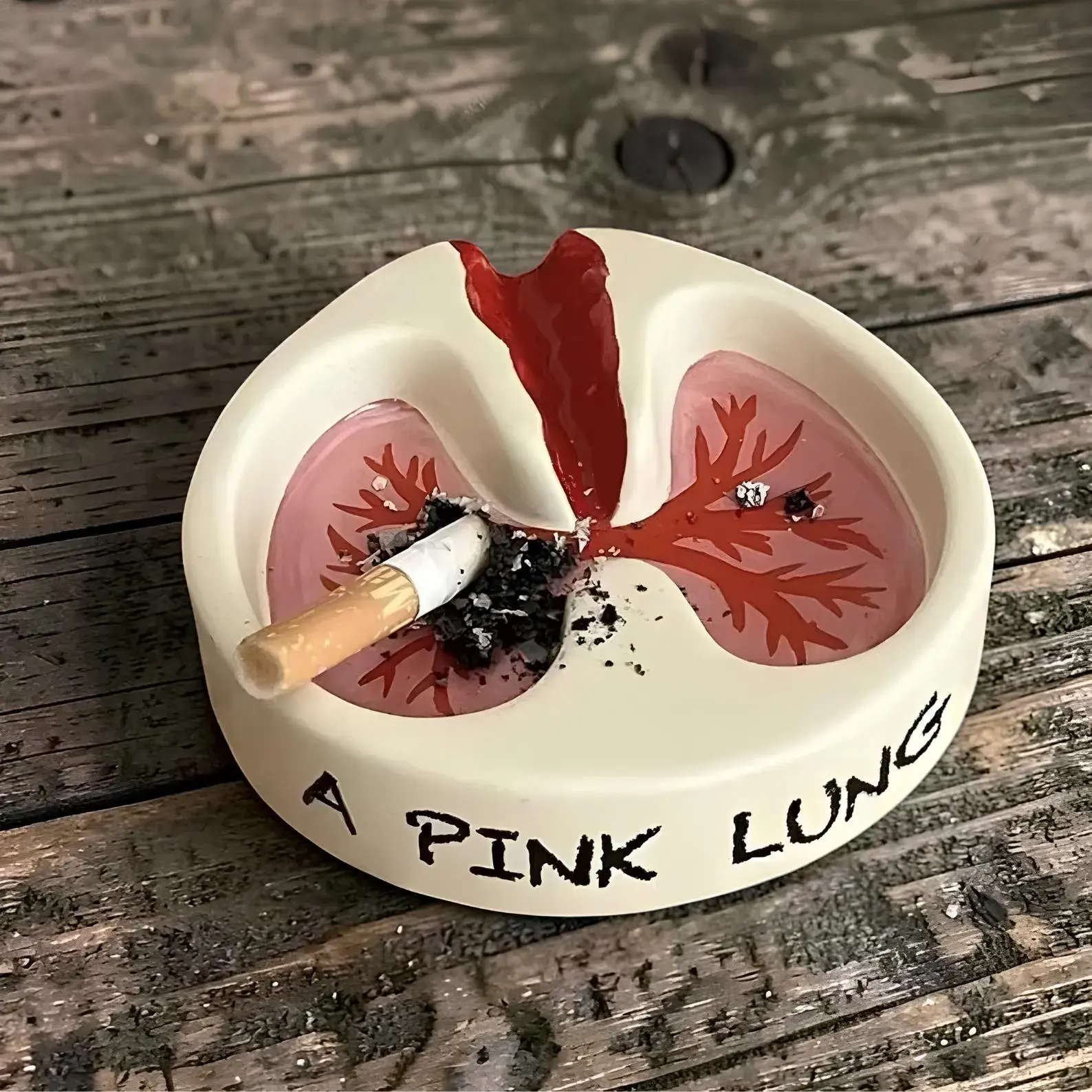 Anatomical Lung Ashtray Unique Resin Ashtray