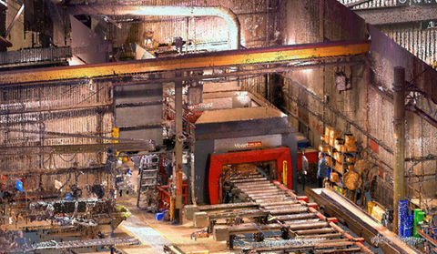 Usine de fabrication de métal, relevé 3D Québec